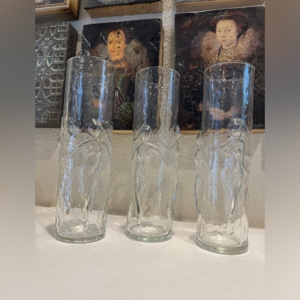 Libbey Mid Century‎ Set Of Three Le Femme Cocktail Tumblers